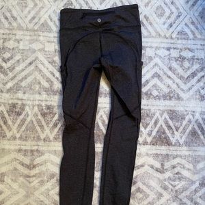 Lululemon full length leggings, gray/heathered, excellent condition